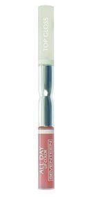 Seventeen Помада-блеск жидкая стойкая All Day Lip Color&Top Gloss 02 розовый бежевый