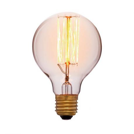 Лампа накаливания E27 40W шар золотой 051-972