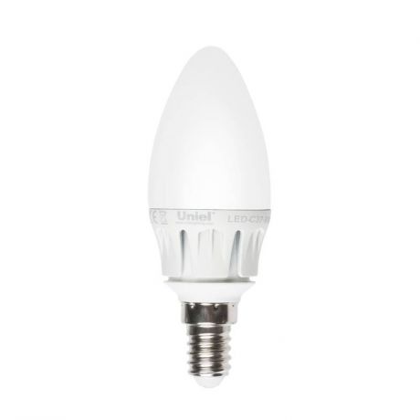 Лампа светодиодная диммируемая (08690) E14 6W 3000K свеча матовая LED-C37-6W/WW/E14/FR/DIM