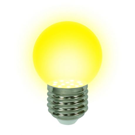 Лампа светодиодная (04425) E27 0,65W Yellow шар желтый LED-G45-0,65W/YELLOW/E27