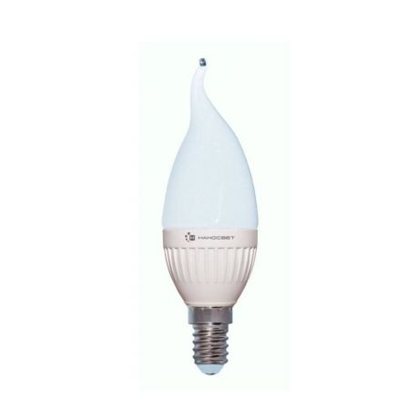 Лампа светодиодная E14 6,5W 4000K свеча на ветру матовая LC-CDT-6.5/E14/840 L217