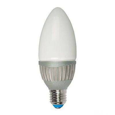 Лампа светодиодная (07104) E27 4W 3000K свеча матовая LED-C37-4W/WW/E27/FR