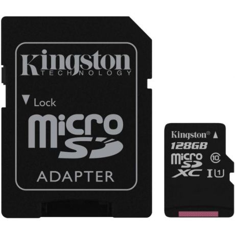 Kingston Kingston SDC10G2/128GB microSDXC, 128Гб, Class 10