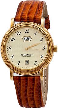 Romanson Часы Romanson TL0159SMG(GD). Коллекция Leather