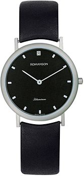 Romanson Часы Romanson UL0576SLW(BK). Коллекция Titanium