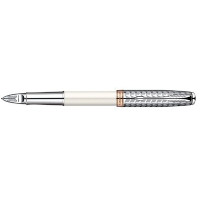 Parker Ручка-5й пишущий узел Parker Sonnet 11 Pearl F540, цвет: жемчужный/металлический Parker S0976010