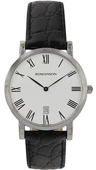 Romanson Часы Romanson TL5507SMW(WH). Коллекция Leather