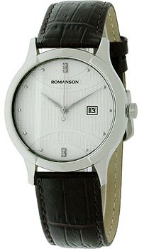 Romanson Часы Romanson TL1213SMW(WH). Коллекция Leather