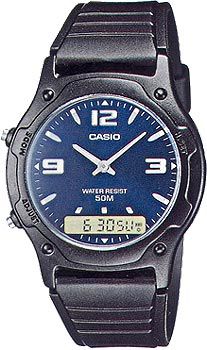 Casio Часы Casio AW-49HE-2A. Коллекция Combinaton Watches