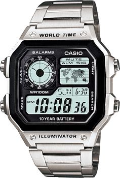 Casio Часы Casio AE-1200WHD-1A. Коллекция Classic&digital timer