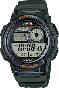 Casio Часы Casio AE-1000W-3A. Коллекция Classic&digital timer