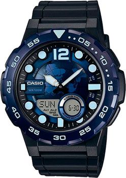 Casio Часы Casio AEQ-100W-2A. Коллекция Combinaton Watches