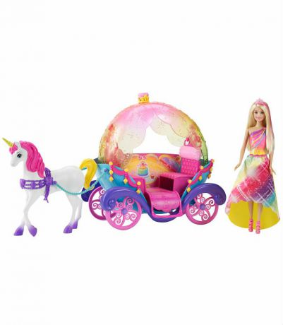 Barbie Радужная карета и кукла