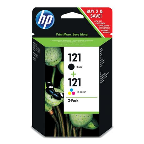 HP 121 Black/Tri-color CN637HE