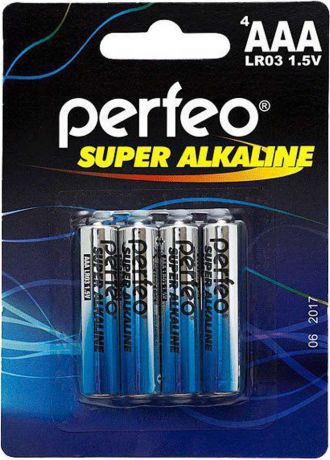Батарейки Perfeo lr03/4bl Super Alkaline 4 шт Aaa