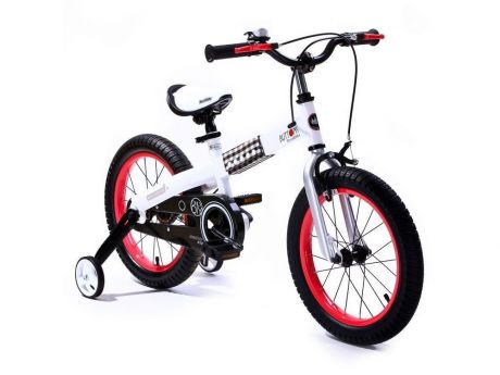 Велосипед Royal baby Steel Buttons White Frame 12 дюймов красный двухколёсный