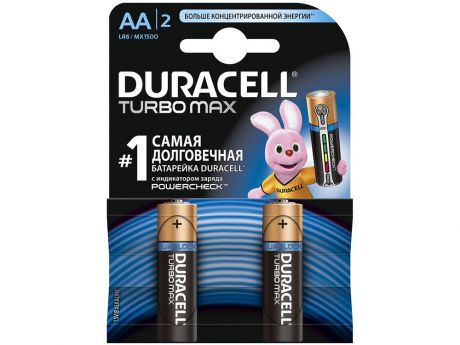 Батарейки Duracell Turbo Max lr6-2bl 2 шт Aa