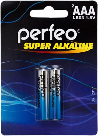 Батарейки Perfeo lr03/2bl Super Alkaline 2 шт Aaa