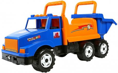 Каталка-самосвал Rich Toys Маг с кузовом, 6 колёс от 10 месяцев синий пластик ор211