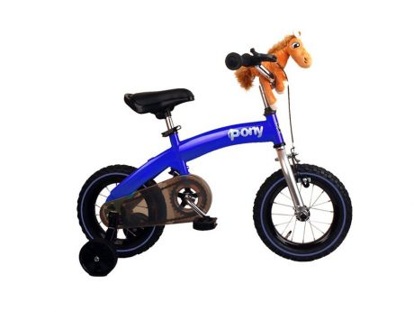 Велосипед Royal baby Pony 12 дюймов синий двухколёсный