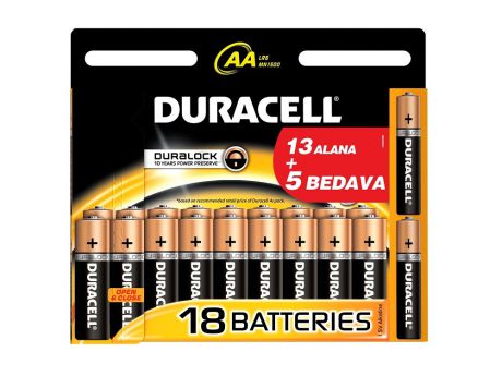 Батарейки Duracell Basic 18 шт Aa
