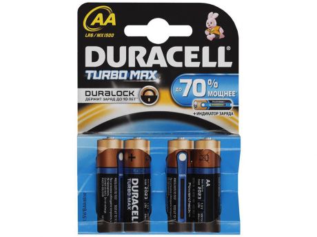 Батарейки Duracell Turbo Max lr6-4bl 4 шт Aa