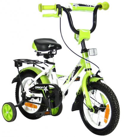 Велосипед Velolider Lider Orion 12" двухколёсный vo12bz белый/зеленый