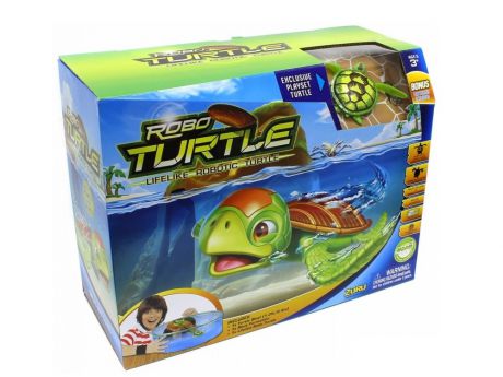Интерактивная игрушка Zuru РобоЧерепашка и аквариум с островом от 3 лет разноцветный 25159