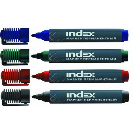 Набор маркеров Index imp555/4 1 мм 4 шт разноцветный