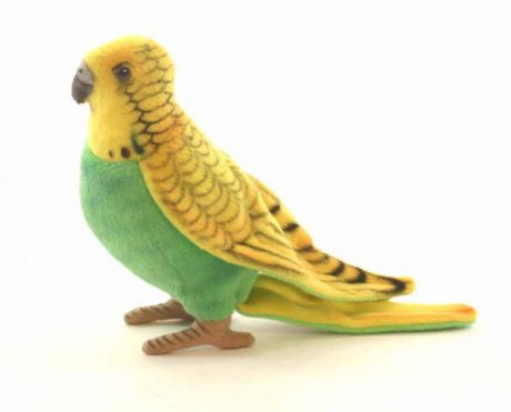 Мягкая игрушка Hansa Волнистый попугай зеленый текстиль 15 см 6353п
