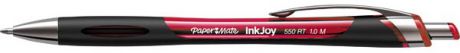 Шариковая ручка автоматическая Paper Mate Ink Joy 550 красный 1 мм