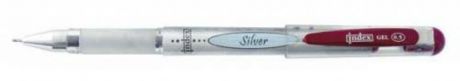 Гелевая ручка Index Silver красный 0.5 мм igp103/rd