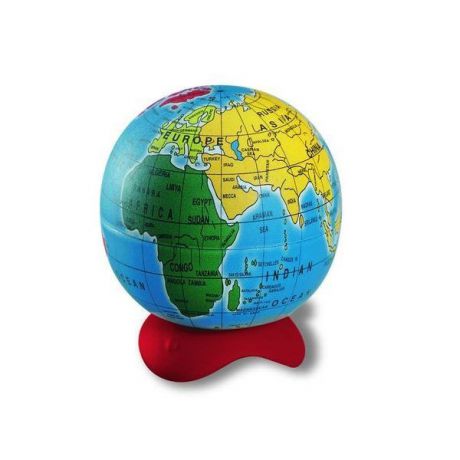 Точилка globe, 1 отверстие, с контейнером в виде глобуса