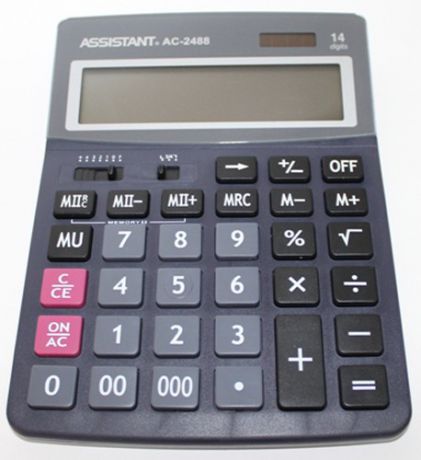 Калькулятор настольный Assistant ac-2488 14-разрядный