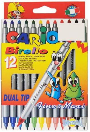 Набор фломастеров Universal Carioca Birello 2.5 мм 12 шт разноцветный 41457/12