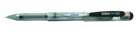 Гелевая ручка Index Silver черный 0.5 мм igp103/bk
