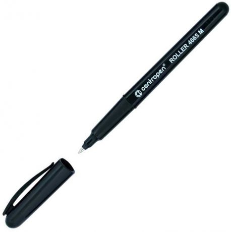 Ручка-роллер Centropen 4665/1ч черный 0.6 мм
