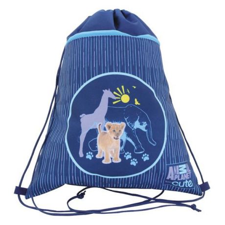 Мешок для обуви Animal Planet too cute, с доп. карманом на молнии, размер 38 х 33см, синий ap-ass4305/5/15