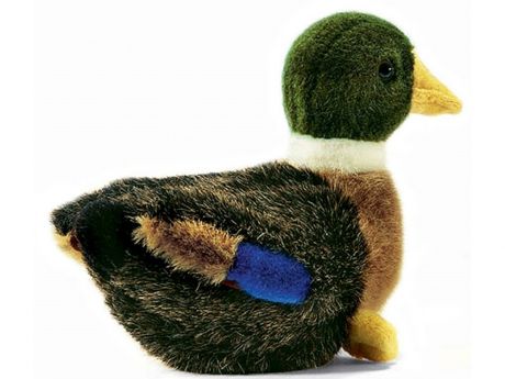 Мягкая игрушка Hansa 2053 утка разноцветный искусственный мех 19 см