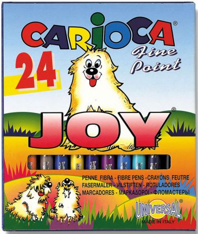 Набор фломастеров Universal Carioca Joy 2 мм 24 шт разноцветный 40615/24