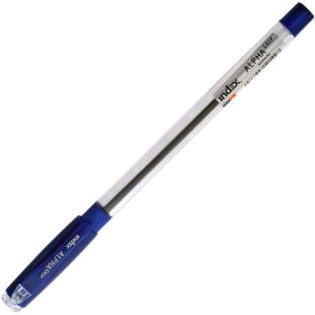Шариковая ручка Index Alpha Grip синий 0.7 мм ibp316/bu