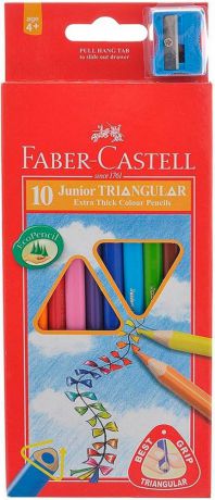 Карандаши цветные Faber-Castell Junior Grip 10 шт 116510