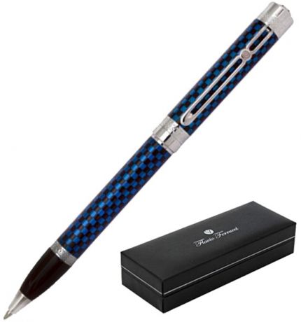 Шариковая ручка поворотная Flavio Ferrucci Quadretto синий ff-bp1811