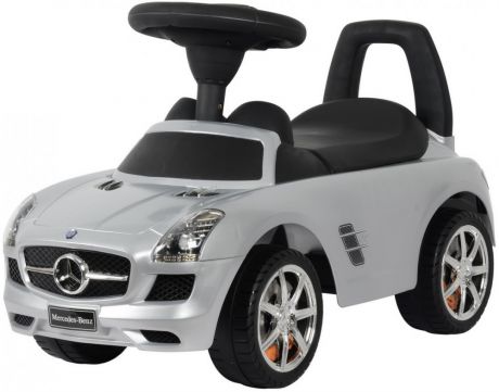 Каталка-машинка Rich Toys Mercedes-Benz от 1 года пластик музыкальная серебро металлик 332р
