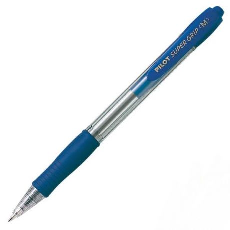 Шариковая ручка автоматическая Pilot Supergrip синий 1 мм