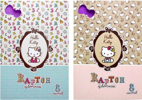 Набор цветного картона Action! Hello Kitty a4 8 листов hko-acc-8/8-2 в ассортименте
