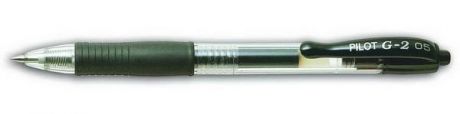 Гелевая ручка автоматическая Pilot g2-5 черный 0.5 мм bl-g2-5-b