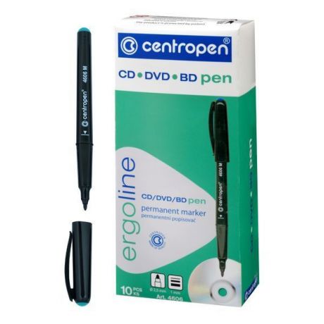 Маркер Centropen cd-pen 1 мм зеленый 4606/1з