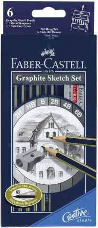 Карандаши графитовые Faber-Castell Goldfaber 1221 2ннвв2в4в6в 6 шт 114000