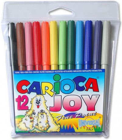 Набор фломастеров Universal Carioca Joy 12 шт разноцветный 40531/12